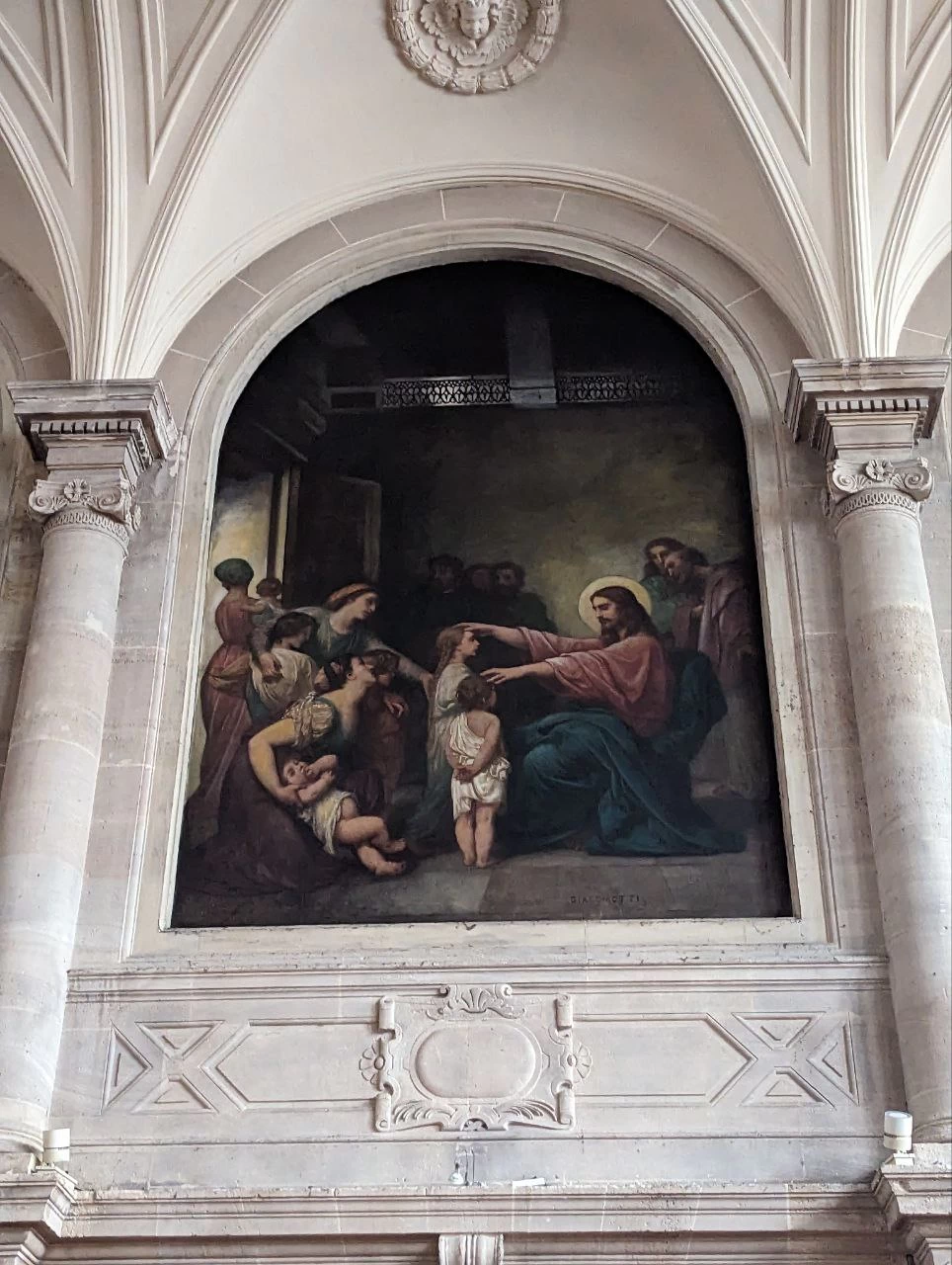 Gesù e i bambini - Chiesa di Saint, Etienne, du, Mont à Paris
